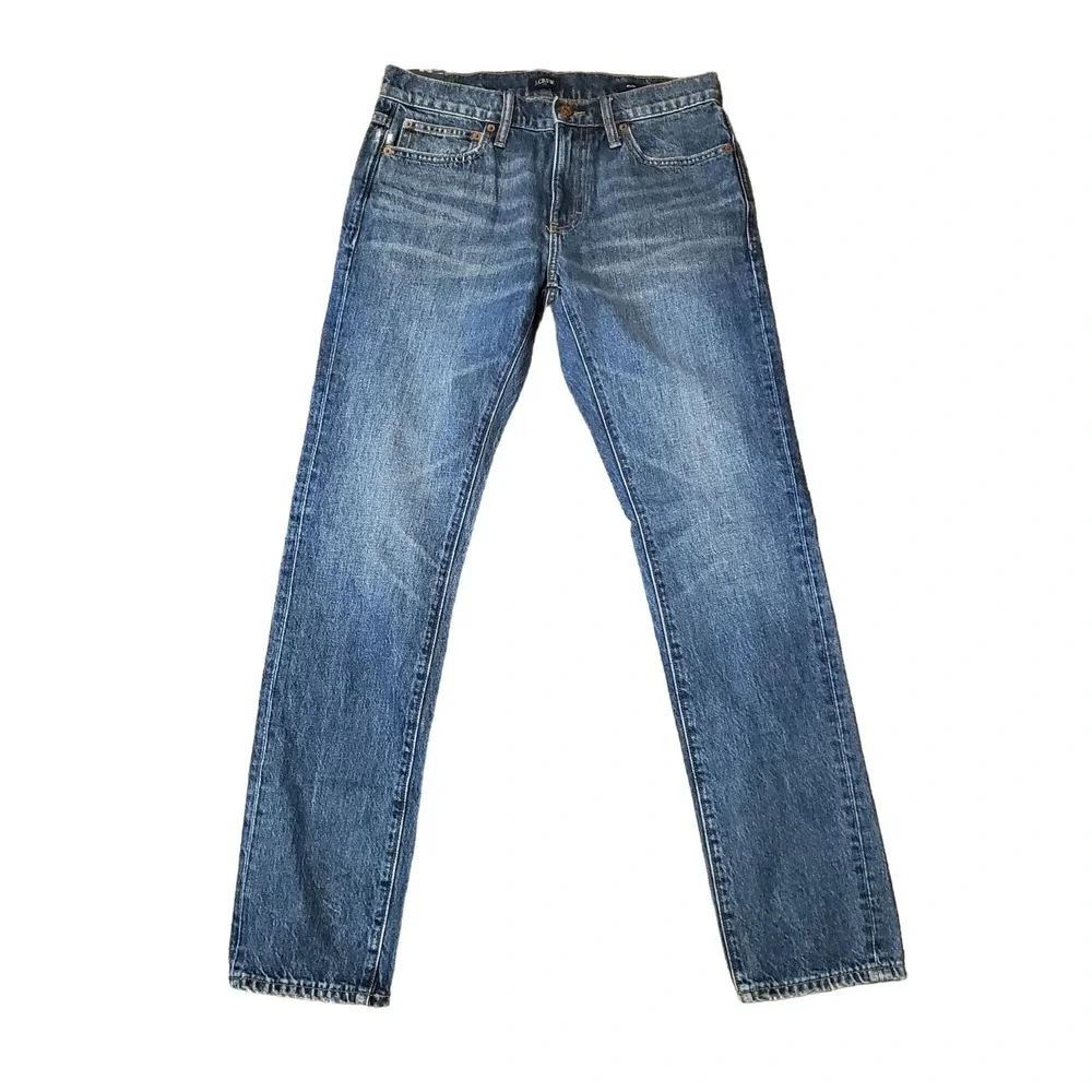 J Crew 30x32 Blue Jeans Pants Slim NWT Rigid Actual‎ 32x32 Denim Cowboy Work